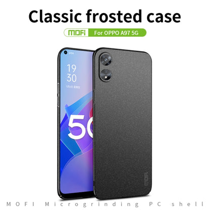 For OPPO A97 5G MOFI Frosted PC Ultra-thin Hard Phone Case(Green) - OPPO Cases by MOFI | Online Shopping South Africa | PMC Jewellery