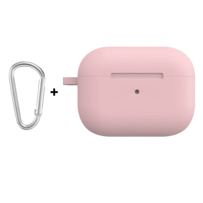 For Apple AirPods Pro 2 2022 ENKAY Thickened Silicone Protective Case with Keychain(Matte Pink) - For AirPods Pro 2 by ENKAY | Online Shopping South Africa | PMC Jewellery | Buy Now Pay Later Mobicred