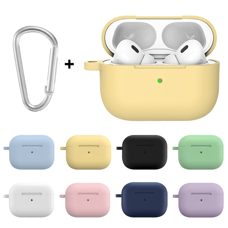 For Apple AirPods Pro 2 2022 ENKAY Thickened Silicone Protective Case with Keychain(Lavender Purple) - free shipping - PMC Jewellery - Order now!