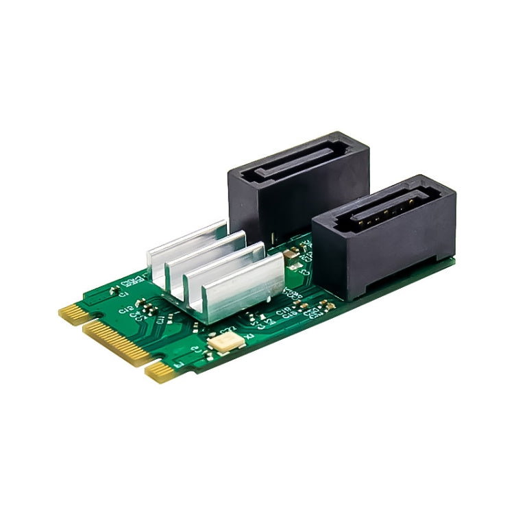 ST551 6Gbps PCIe B+M key to 2 Port SATA 3.0 Card M.2 to dual SATA  Adapter - Card Adapter by PMC Jewellery | Online Shopping South Africa | PMC Jewellery | Buy Now Pay Later Mobicred