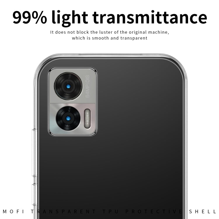 For Motorola Moto Edge 30 Lite / Edge 30 Neo 5G MOFI Ming Series Ultra-thin TPU Phone Case(Transparent) - Motorola Cases by MOFI | Online Shopping South Africa | PMC Jewellery