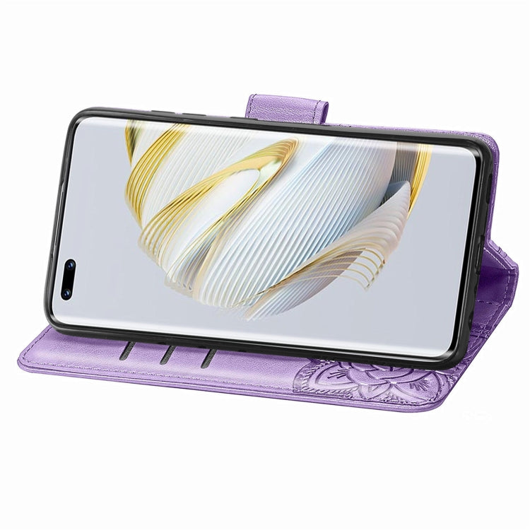 For Huawei Nova 10 Pro Butterfly Love Flower Embossed Leather Phone Case(Lavender) - free shipping - PMC TechLife - Order now!