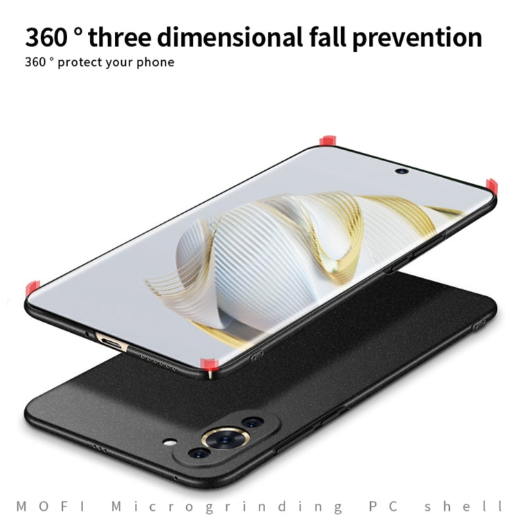 For Huawei Nova 10 MOFI Fandun Series Frosted PC Ultra-thin Phone Case(Black) - Huawei Cases by MOFI | Online Shopping South Africa | PMC TechLife | Buy Now Pay Later Mobicred
