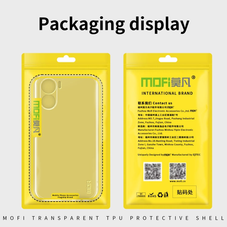 For Honor Play 40 Plus  5G MOFI Ming Series Ultra-thin TPU Phone Case(Transparent) - Honor Cases by MOFI | Online Shopping South Africa | PMC TechLife | Buy Now Pay Later Mobicred