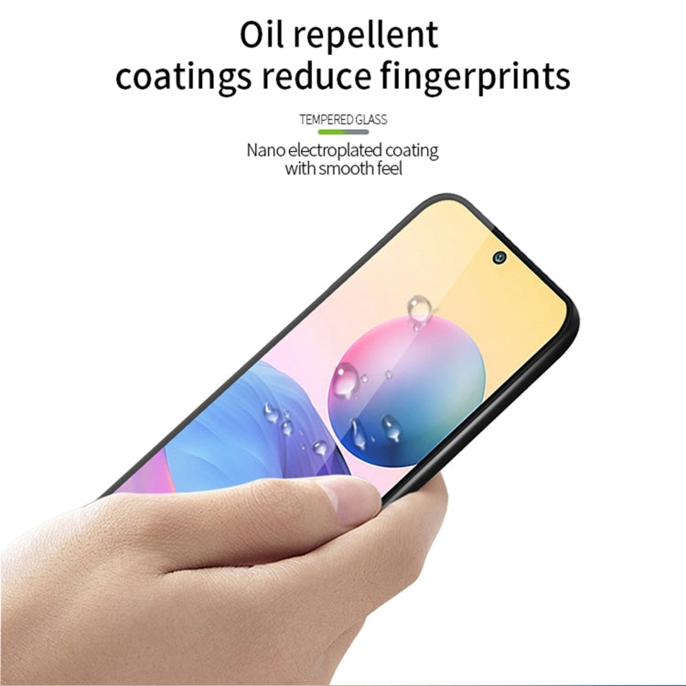 For Xiaomi Redmi Note 12 China MOFI 9H 3D Explosion-proof Curved Screen Tempered Glass Film(Black) - Note 12 Tempered Glass by MOFI | Online Shopping South Africa | PMC TechLife