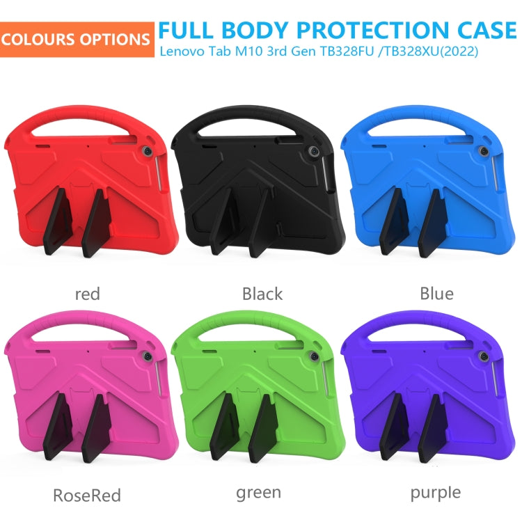 For Lenovo Tab M10 3rd Gen TB328FU / TB328XU 2022 EVA Shockproof Tablet Protective Case with Holder(Purple) - Lenovo by PMC TechLife | Online Shopping South Africa | PMC TechLife | Buy Now Pay Later Mobicred