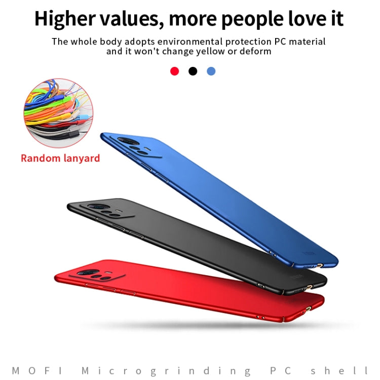 For Xiaomi 12T / Redmi K50 Ultra MOFI Micro Frosted PC Ultra-thin Hard Case(Black) - free shipping - PMC TechLife - Order now!
