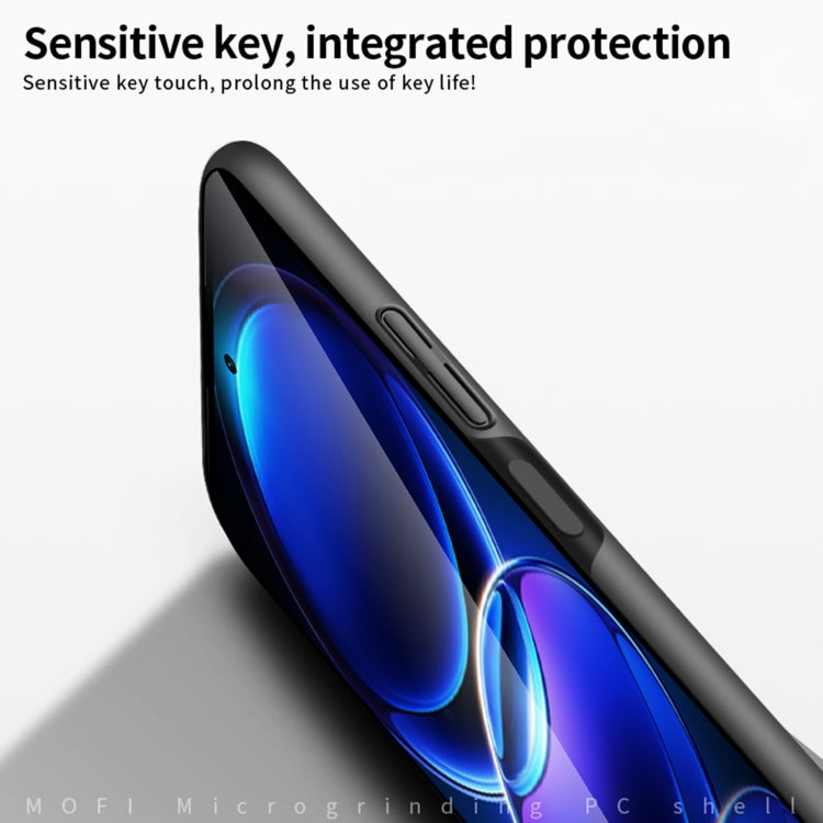 For Xiaomi Redmi Note 12 China MOFI Micro Frosted PC Ultra-thin Hard Case(Black) - Xiaomi Cases by MOFI | Online Shopping South Africa | PMC TechLife | Buy Now Pay Later Mobicred