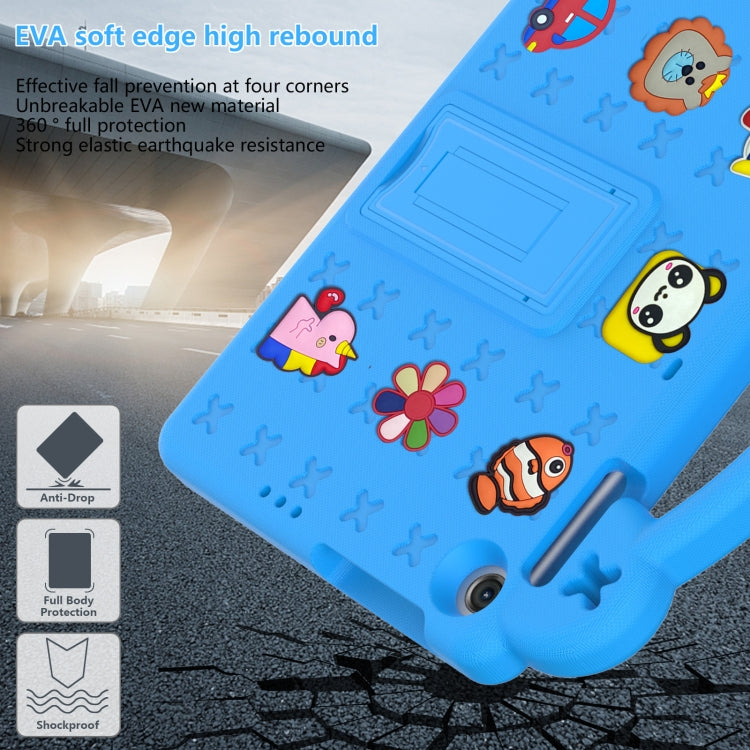 For Lenovo Tab M10 3rd Gen TB328FU / TB328XU 2022 10.1 Handle Kickstand Children EVA Shockproof Tablet Case(Sky Blue) - Lenovo by PMC TechLife | Online Shopping South Africa | PMC TechLife | Buy Now Pay Later Mobicred