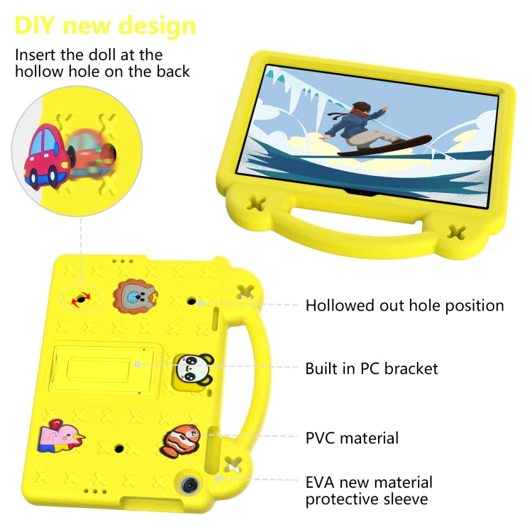 For Huawei Enjoy Tablet 2 10.1 Handle Kickstand Children EVA Shockproof Tablet Case(Yellow) - Huawei by PMC TechLife | Online Shopping South Africa | PMC TechLife | Buy Now Pay Later Mobicred