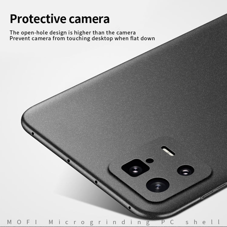 For Xiaomi 13 MOFI Fandun Series Frosted Ultra-thin PC Hard Phone Case(Blue) - 13 Pro Cases by MOFI | Online Shopping South Africa | PMC TechLife