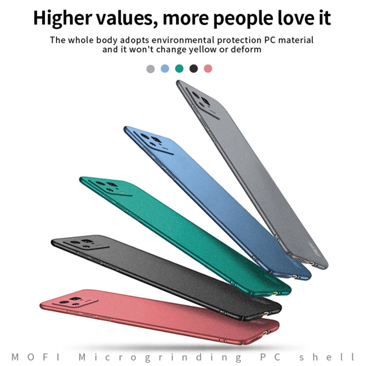 For Xiaomi 13 MOFI Fandun Series Frosted Ultra-thin PC Hard Phone Case(Blue) - 13 Pro Cases by MOFI | Online Shopping South Africa | PMC TechLife