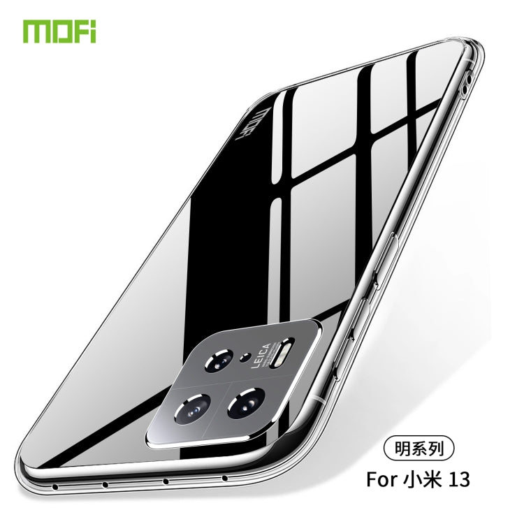 For Xiaomi 13 MOFI Ming Series Ultra-thin TPU Phone Case(Transparent) - 13 Cases by MOFI | Online Shopping South Africa | PMC TechLife