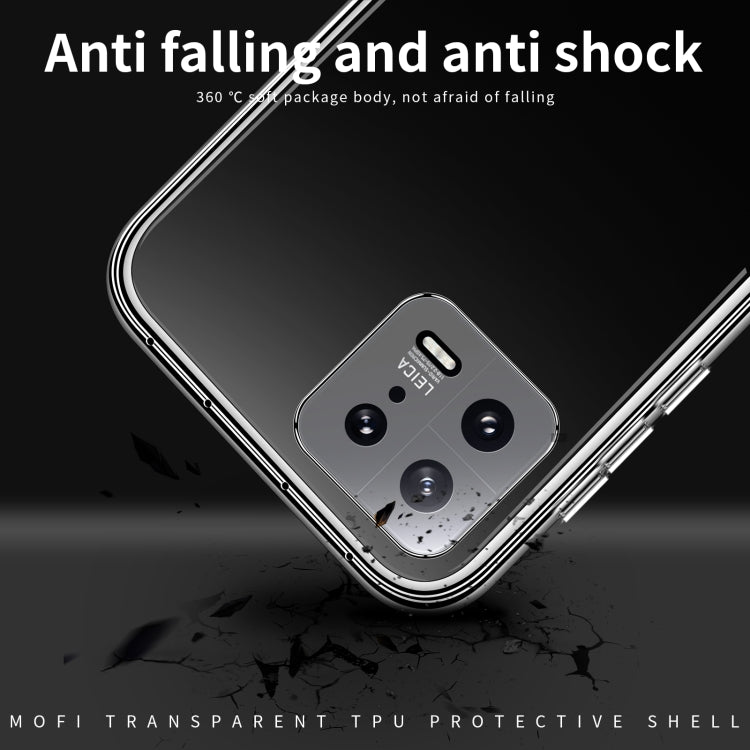 For Xiaomi 13 MOFI Ming Series Ultra-thin TPU Phone Case(Transparent) - 13 Cases by MOFI | Online Shopping South Africa | PMC TechLife