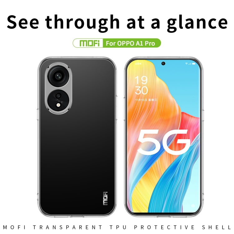 For OPPO A1 Pro MOFI Ming Series Ultra-thin TPU Phone Case(Transparent) - OPPO Cases by MOFI | Online Shopping South Africa | PMC TechLife