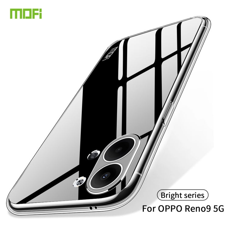 For OPPO Reno9 / Reno9 Pro 5G MOFI Ming Series Ultra-thin TPU Phone Case(Transparent) - OPPO Cases by MOFI | Online Shopping South Africa | PMC Jewellery