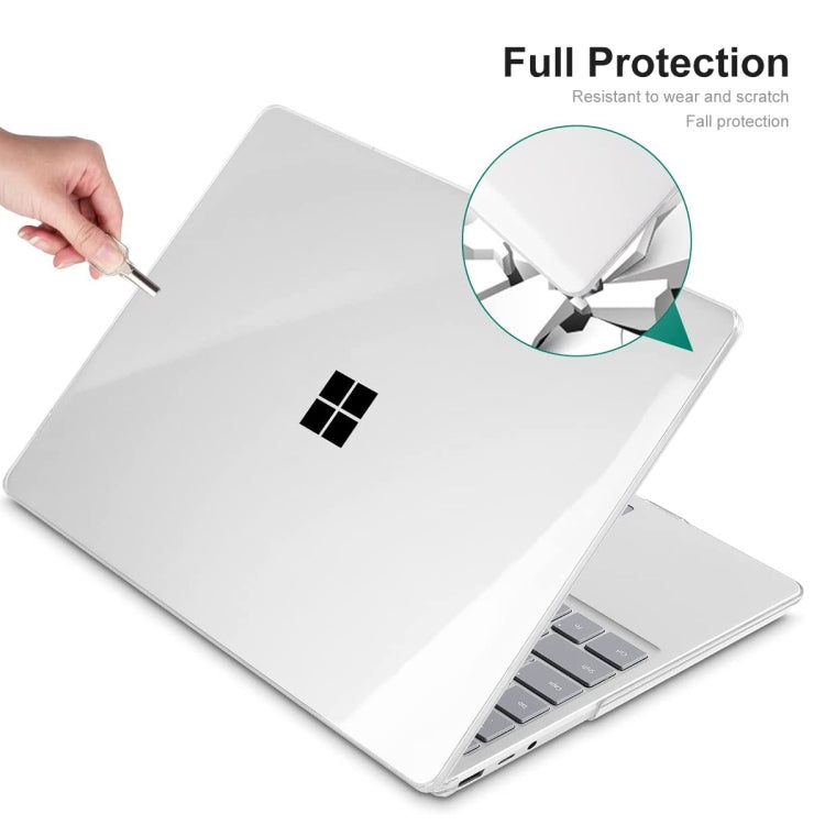 For Microsoft Surface Laptop Go 1/2 12.4 1943/2013 ENKAY Hat-Prince Shockproof Crystal Hard Case(Black) - Microsoft by ENKAY | Online Shopping South Africa | PMC Jewellery | Buy Now Pay Later Mobicred