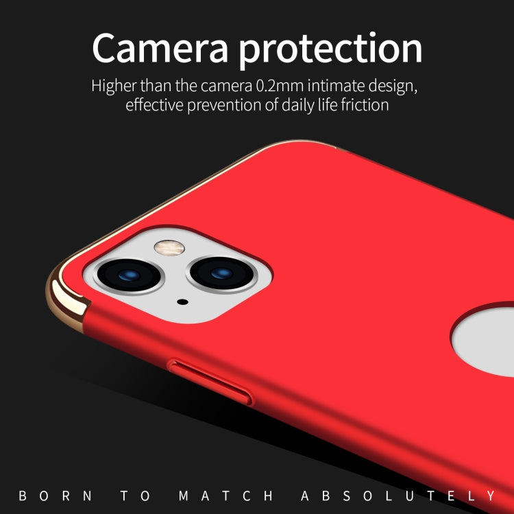 For iPhone 14 Plus MOFI Yatun Series 3 in 1 Stitching PC Phone Case(Blue) - iPhone 14 Plus Cases by MOFI | Online Shopping South Africa | PMC TechLife
