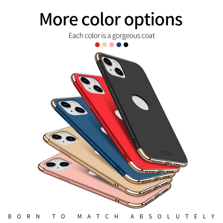 For iPhone 14 Plus MOFI Yatun Series 3 in 1 Stitching PC Phone Case(Blue) - iPhone 14 Plus Cases by MOFI | Online Shopping South Africa | PMC TechLife