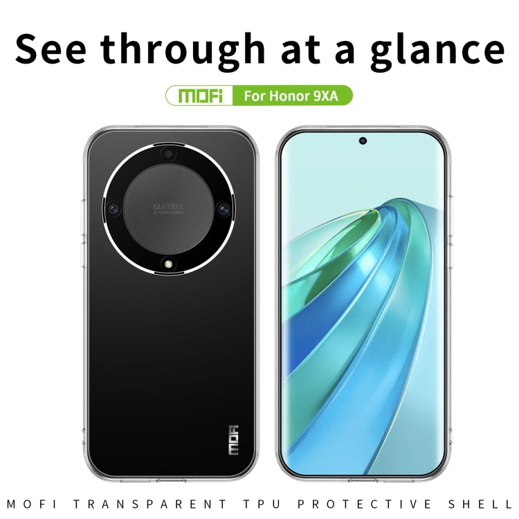For Honor X9A MOFI Ming Series Ultra-thin TPU Phone Case(Transparent) - free shipping - PMC TechLife - Order now!