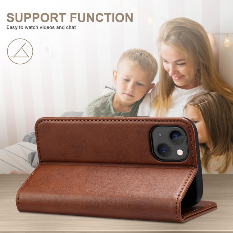 For Samsung Galaxy S25+ 5G Suteni Calf Texture Horizontal Flip Leather Phone Case(Brown) - Galaxy S25+ 5G Cases by Suteni | Online Shopping South Africa | PMC TechLife | Buy Now Pay Later Mobicred