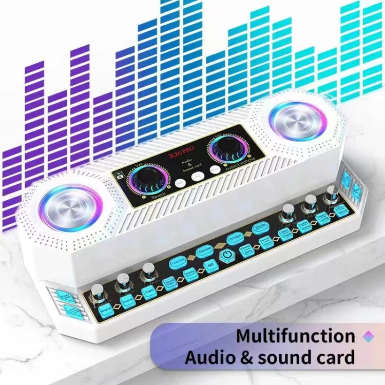 X20 Multifunction Singing Sound Card Audio Machine Square Dance Karaoke Wireless Bluetooth Speaker - Live Sound Effects Processors by PMC TechLife | Online Shopping South Africa | PMC TechLife | Buy Now Pay Later Mobicred