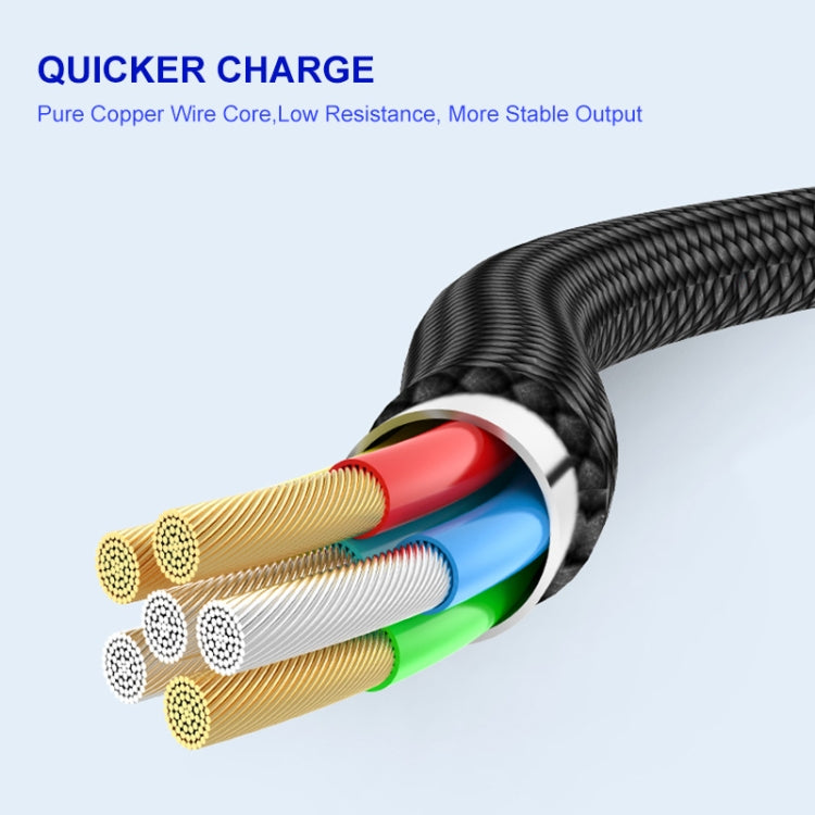 ENKAY Hat-Prince PD 20W Type-C to 8 Pin Dual Elbow Fast Charging Data Cable, Length:2m(Black) - free shipping - PMC Jewellery - Order now!