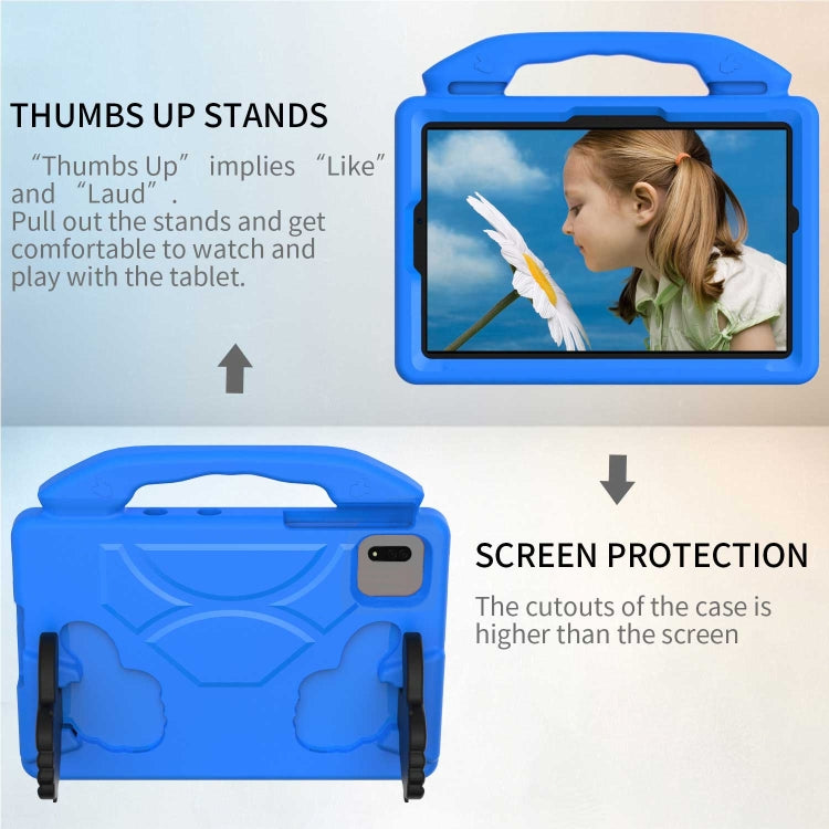 For  Lenovo Tab M11 /Xiaoxin Pad 11 2024 Thumb Bracket EVA Shockproof Tablet Case(Blue) - Lenovo by PMC Jewellery | Online Shopping South Africa | PMC Jewellery | Buy Now Pay Later Mobicred