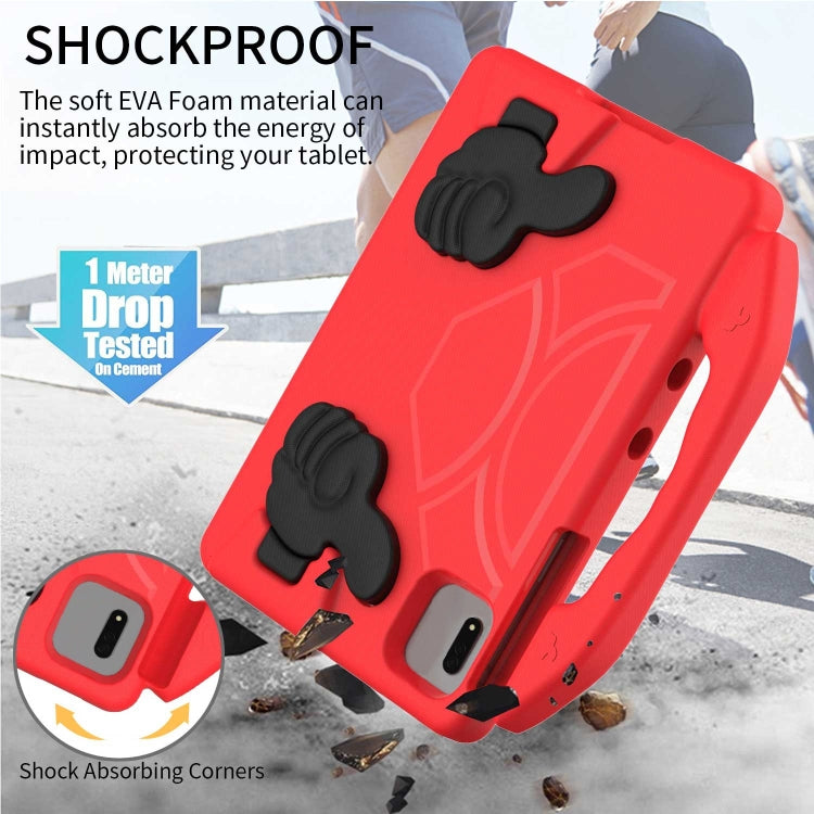 For  Lenovo Tab M11 /Xiaoxin Pad 11 2024 Thumb Bracket EVA Shockproof Tablet Case(RoseRed) - Lenovo by PMC Jewellery | Online Shopping South Africa | PMC Jewellery | Buy Now Pay Later Mobicred
