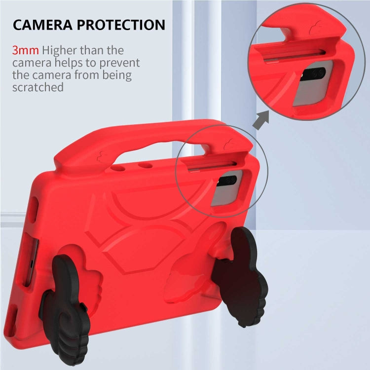 For  Lenovo Tab M11 /Xiaoxin Pad 11 2024 Thumb Bracket EVA Shockproof Tablet Case(RoseRed) - Lenovo by PMC Jewellery | Online Shopping South Africa | PMC Jewellery | Buy Now Pay Later Mobicred