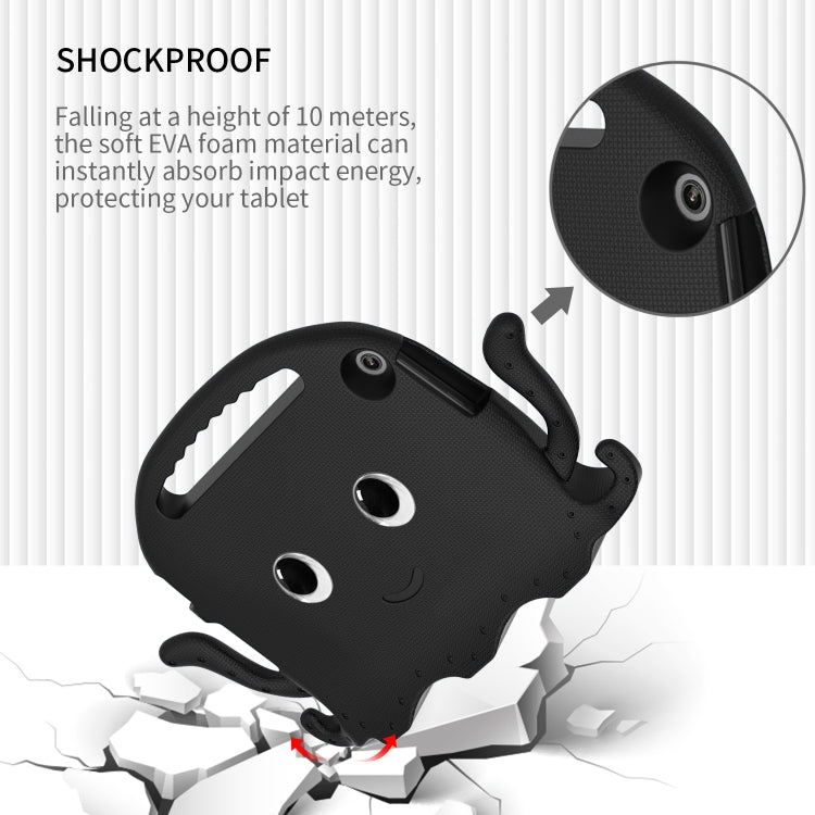 For Lenovo Tab M10 3rd Gen 10.1 TB-328 Octopus Style EVA Hybrid PC Shockproof Tablet Case with Strap(Black) - Lenovo by PMC TechLife | Online Shopping South Africa | PMC TechLife | Buy Now Pay Later Mobicred