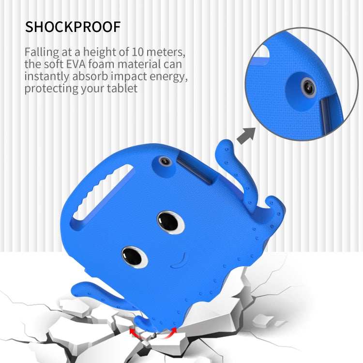 For Lenovo Tab M10 3rd Gen 10.1 TB-328 Octopus Style EVA Hybrid PC Shockproof Tablet Case with Strap(Blue) - Lenovo by PMC TechLife | Online Shopping South Africa | PMC TechLife | Buy Now Pay Later Mobicred