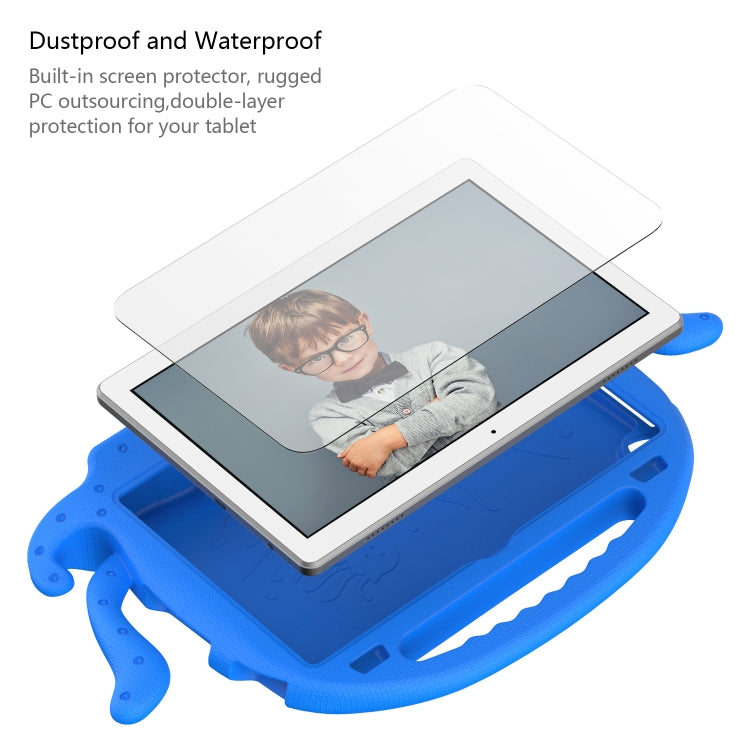 For Lenovo Tab M10 3rd Gen 10.1 TB-328 Octopus Style EVA Hybrid PC Shockproof Tablet Case with Strap(Blue) - Lenovo by PMC TechLife | Online Shopping South Africa | PMC TechLife | Buy Now Pay Later Mobicred