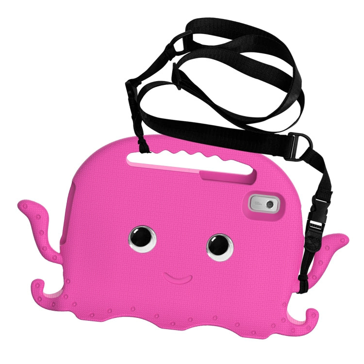For Lenovo Tab M9 2023 Octopus Style EVA Hybrid PC Shockproof Tablet Case with Strap(Rose Red) - Lenovo by PMC TechLife | Online Shopping South Africa | PMC TechLife | Buy Now Pay Later Mobicred
