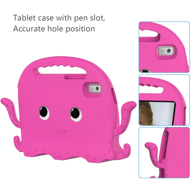 For Lenovo Tab M9 2023 Octopus Style EVA Hybrid PC Shockproof Tablet Case with Strap(Rose Red) - Lenovo by PMC TechLife | Online Shopping South Africa | PMC TechLife | Buy Now Pay Later Mobicred