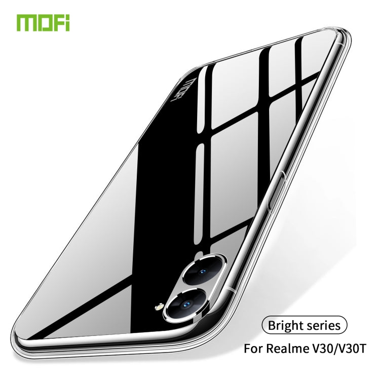 For Realme V30 / V30T MOFI Ming Series Ultra-thin TPU Phone Case(Transparent) - Realme Cases by MOFI | Online Shopping South Africa | PMC Jewellery