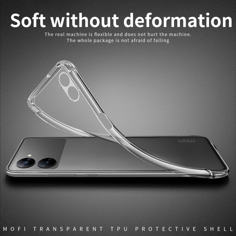 For Realme V30 / V30T MOFI Ming Series Ultra-thin TPU Phone Case(Transparent) - Realme Cases by MOFI | Online Shopping South Africa | PMC Jewellery