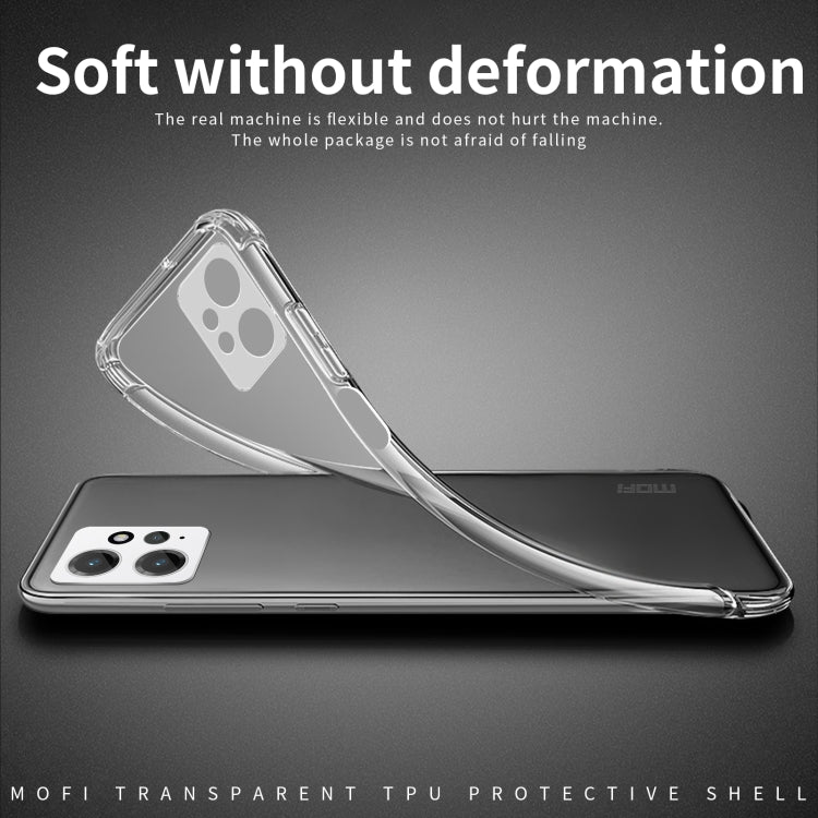 For Xiaomi Redmi Note 12 4G MOFI Ming Series Ultra-thin TPU Phone Case(Transparent) - Note 12 Cases by MOFI | Online Shopping South Africa | PMC TechLife