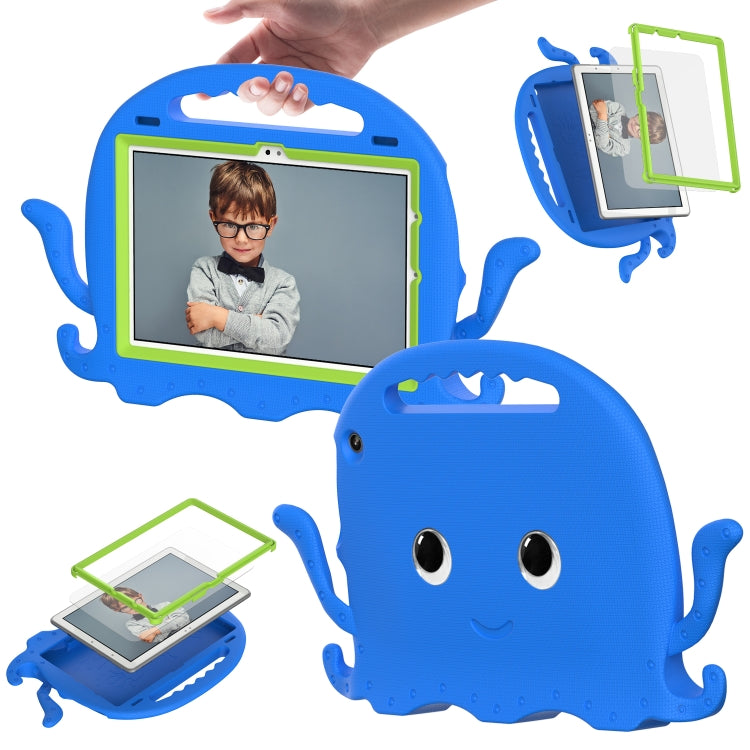 For Amazon Kindle Fire HD10 2021 Octopus Style EVA + PC Tablet Case with Strap(Blue) - Amazon by PMC TechLife | Online Shopping South Africa | PMC TechLife | Buy Now Pay Later Mobicred