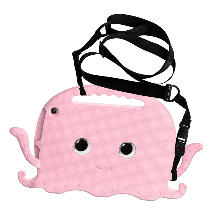 For Amazon Kindle Fire HD10 2021 Octopus Style EVA + PC Tablet Case with Strap(Pink) - Amazon by PMC TechLife | Online Shopping South Africa | PMC TechLife | Buy Now Pay Later Mobicred