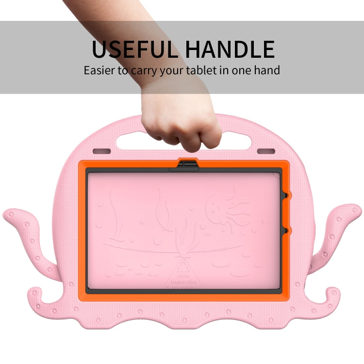 For Amazon Kindle Fire HD10 2021 Octopus Style EVA + PC Tablet Case with Strap(Pink) - Amazon by PMC TechLife | Online Shopping South Africa | PMC TechLife | Buy Now Pay Later Mobicred