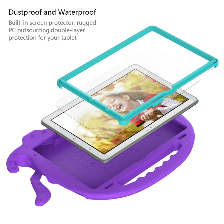 For Amazon Kindle Fire HD10 2021 Octopus Style EVA + PC Tablet Case with Strap(Purple) - Amazon by PMC TechLife | Online Shopping South Africa | PMC TechLife | Buy Now Pay Later Mobicred
