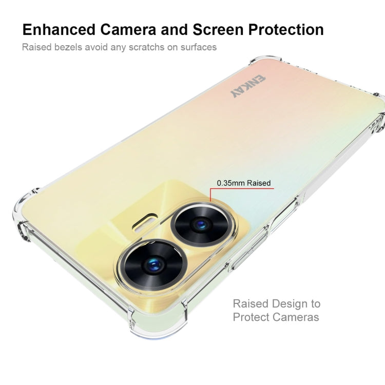 For Realme C55 4G ENKAY Clear TPU Shockproof Anti-slip Phone Case - Realme Cases by ENKAY | Online Shopping South Africa | PMC TechLife | Buy Now Pay Later Mobicred