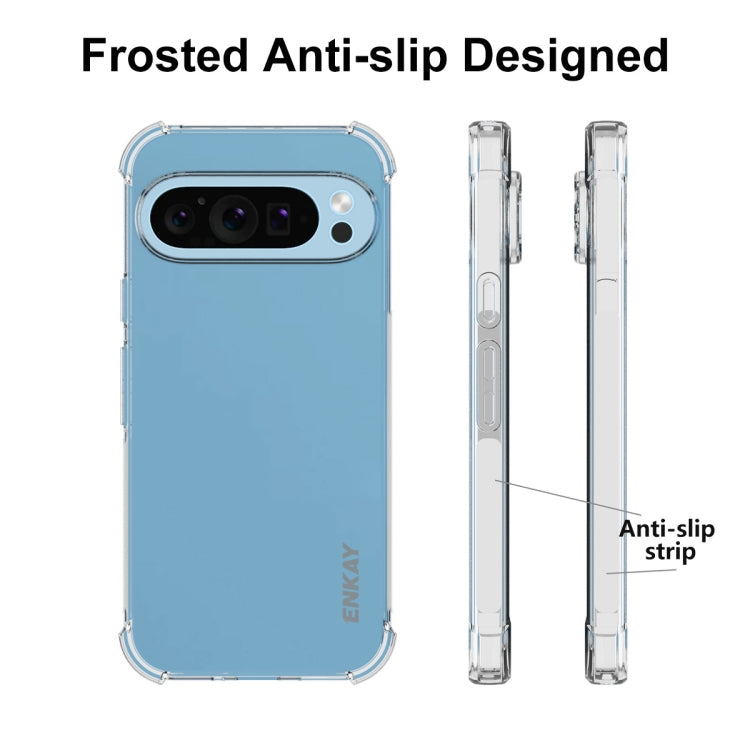 For Google Pixel 9 Pro ENKAY Hat-Prince Transparent TPU Shockproof Phone Case - Google Cases by ENKAY | Online Shopping South Africa | PMC TechLife | Buy Now Pay Later Mobicred