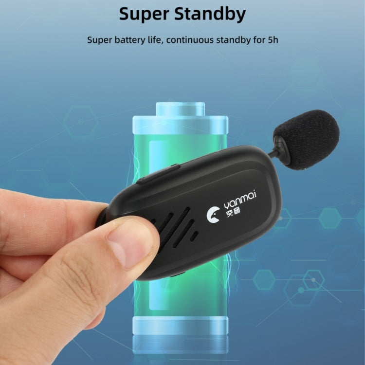 Yanmai K2 Portable Mini Wireless Bluetooth Lapel Microphone(Green) - Microphone by Yanmai | Online Shopping South Africa | PMC TechLife | Buy Now Pay Later Mobicred