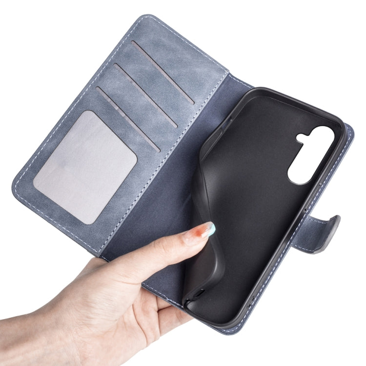 For Samsung Galaxy A34 5G Stitching Horizontal Flip Leather Phone Case(Blue) - free shipping - PMC TechLife - Order now!