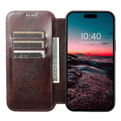 For iPhone 14 Pro Suteni J05 Leather Magnetic Magsafe Phone Case(Brown) - iPhone 14 Pro Cases by Suteni | Online Shopping South Africa | PMC Jewellery | Buy Now Pay Later Mobicred