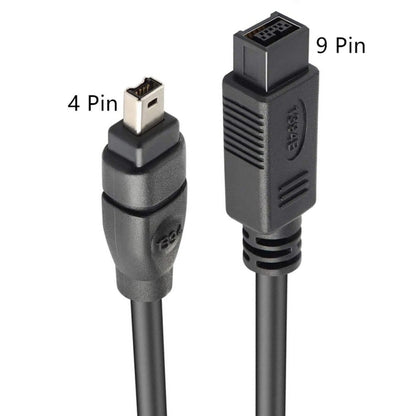 JUNSUNMAY FireWire High Speed Premium DV 800 9 Pin Male To FireWire 400 4 Pin Male IEEE 1394 Cable, Length:3m - 1394 Series by JUNSUNMAY | Online Shopping South Africa | PMC Jewellery | Buy Now Pay Later Mobicred