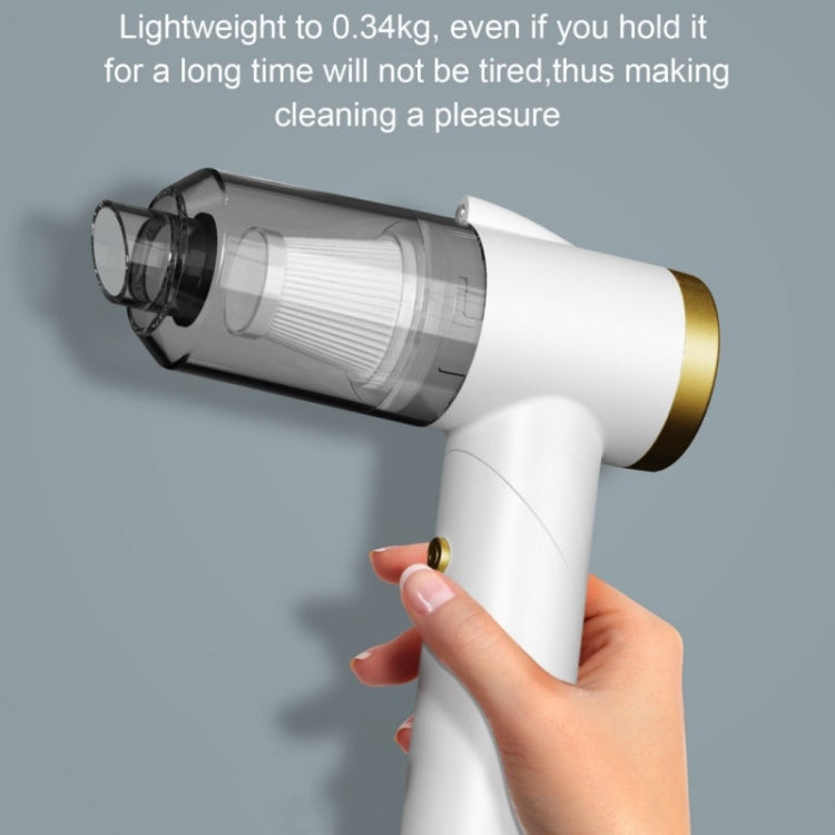 Q8 LED Light Wireless Portable Handheld Car Foldable 9000Pa Suction Vacuum Cleaner(Green) - free shipping - PMC TechLife - Order now!