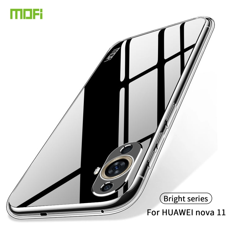 For Huawei nova 11 4G MOFI Ming Series Transparent Ultra-thin TPU Phone Case - Huawei Cases by MOFI | Online Shopping South Africa | PMC TechLife | Buy Now Pay Later Mobicred